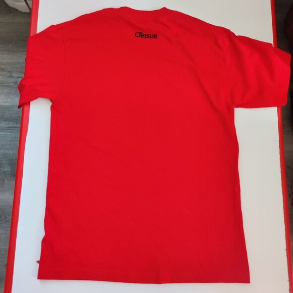 Orisue T-shirt men's size M red with graphic design short sleeve - Picture 3 of 9